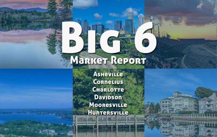 big six real estate market report-ashevillle, huntersville, davidson, cornelius, charltotte, mooresville