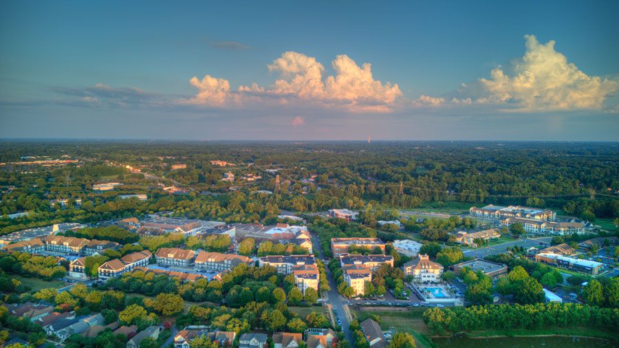 birkdale village aerial